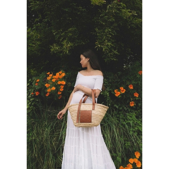 Poupette St Barth | Soledad Smocked Tiered Dress in White Size XS - Picture 1 of 12